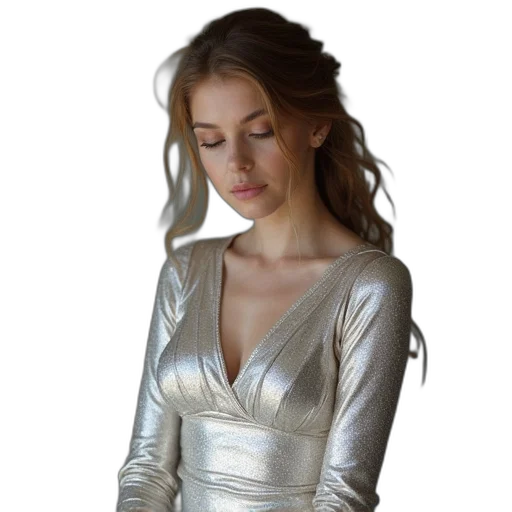 dress, jewelry, jacket, staff transparent PNG cut-out