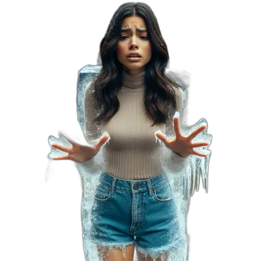 jacket, dress, hair, creature, concept art, photorealistic, cartoon, comic book art transparent PNG cut-out