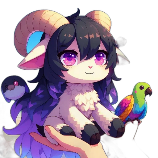 staff, animal, creature, dragon, pixel art, anime, fantasy art, concept art transparent PNG cut-out