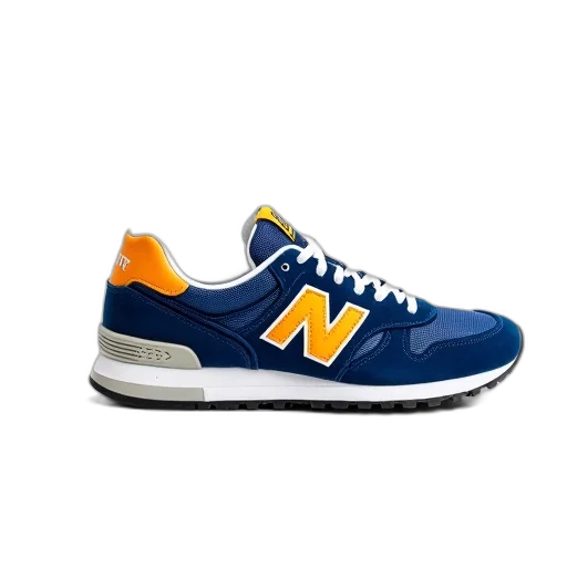 shoes, 3d render, blue, orange, new, balance, sneaker, white transparent PNG cut-out