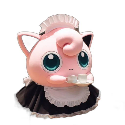 creature, food, mask, animal, 3d render, concept art, anthropomorphic, pink transparent PNG cut-out