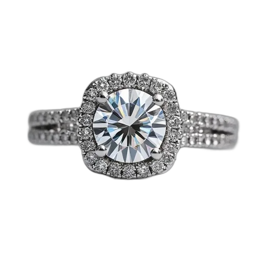 jewelry, crown, monochrome, platinum, plated, engagement, ring, features transparent PNG cut-out