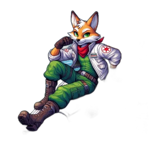 jacket, staff, animal, weapon, pixel art, concept art, watercolor, fantasy art transparent PNG cut-out