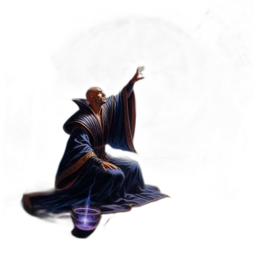 staff, sword, concept art, fantasy art, 3d render, pixel art, dark, blue transparent PNG cut-out