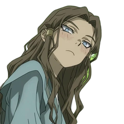 staff, face, anime, cartoon, pixel art, concept art, green, blue transparent PNG cut-out