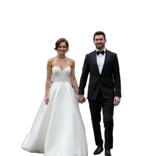 dress, staff, crown, jewelry, 3d render, concept art, photorealistic, bride transparent PNG cut-out