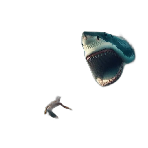 creature, animal, weapon, 3d render, concept art, pixel art, photorealistic, underwater transparent PNG cut-out