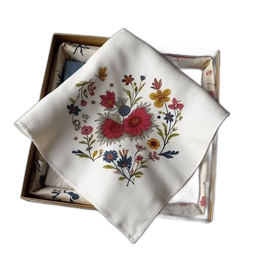 cotton, handkerchief, gift, box transparent PNG cut-out