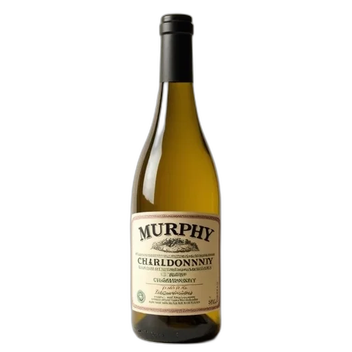 bottle, murphy, good, california, chardonnay, wine, black, cap transparent PNG cut-out