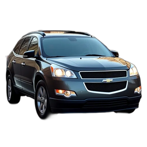 car, photorealistic, 3d render, 2011, chevrolet, traverse, hybrid transparent PNG cut-out