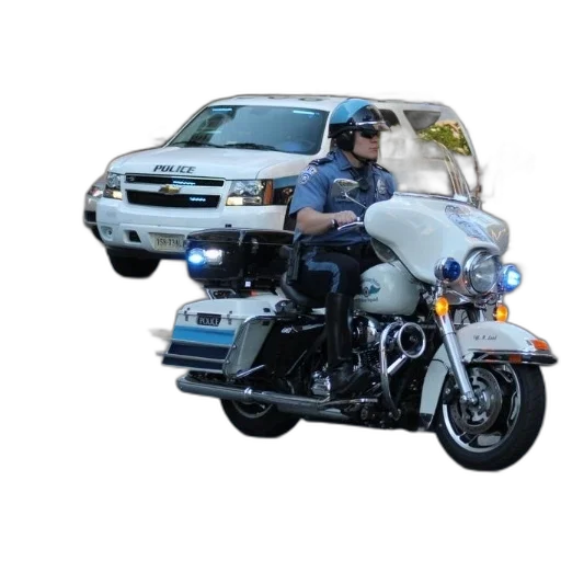 car, weapon, photorealistic, police, officer, motorcycle, lights, flashing transparent PNG cut-out