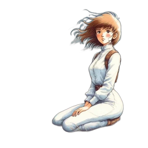 dress, robot, concept art, anime, watercolor, pixel art, outer space, snow transparent PNG cut-out