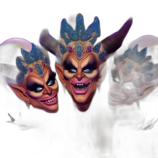 mask, dragon, face, creature, concept art, fantasy art, 3d render, photorealistic transparent PNG cut-out