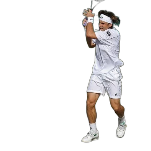staff, 3d render, man, white, tennis, uniform, playing, grass transparent PNG cut-out