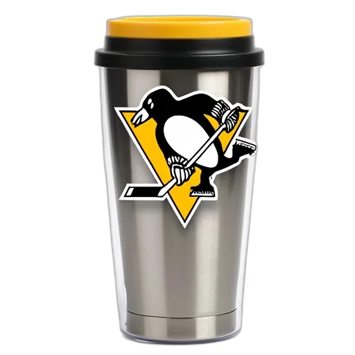 stainless, steel, cup, lid, featuring, design, includes, pittsburgh transparent PNG cut-out