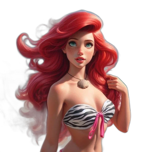 dress, hair, fantasy art, concept art, photorealistic, comic book art, underwater, beach transparent PNG cut-out