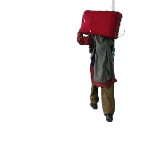 staff, jacket, umbrella, robot transparent PNG cut-out