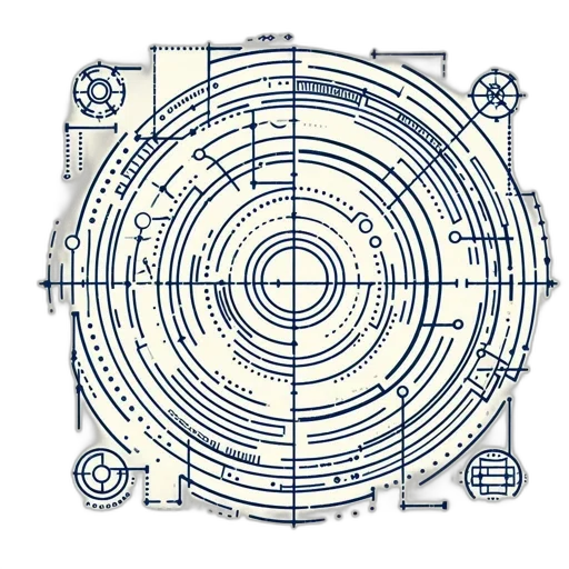furniture, building, robot, jewelry, concept art, cyberpunk, blue, monochrome transparent PNG cut-out