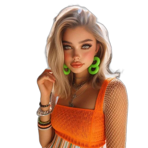 jewelry, dress, face, hair, fantasy art, photorealistic, concept art, cartoon transparent PNG cut-out