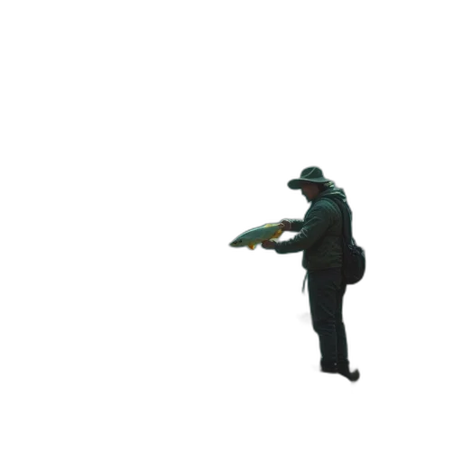 staff, hat, jacket, dragon transparent PNG cut-out