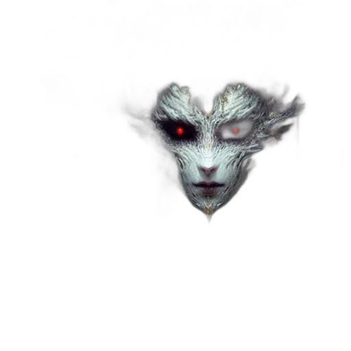 mask, face, dragon, creature, fantasy art, concept art, photorealistic, 3d render transparent PNG cut-out