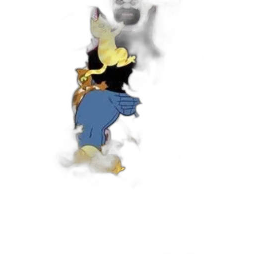 mask, creature, animal, staff, concept art, cartoon, anime, 3d render transparent PNG cut-out