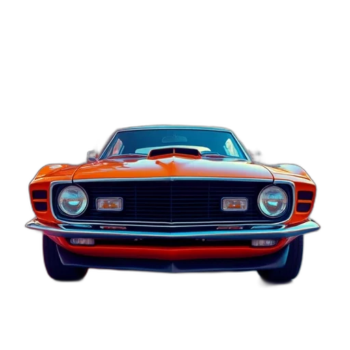 car, photorealistic, 3d render, oil painting transparent PNG cut-out