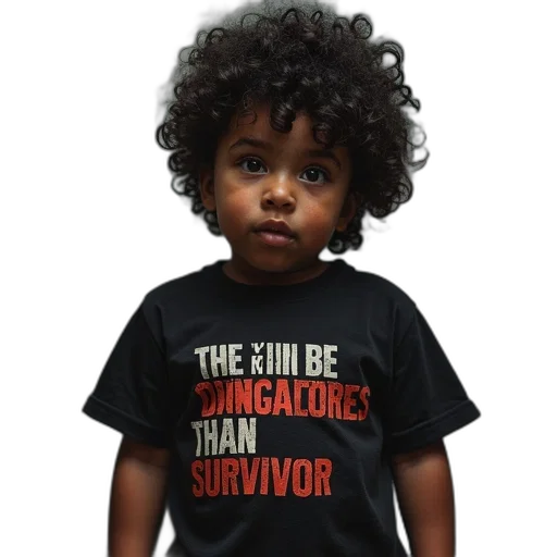 thessas, will, more, dangerous, than, survivors, baby, shirt transparent PNG cut-out