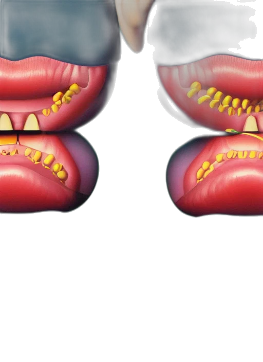 face, 3d render, concept art, photorealistic transparent PNG cut-out