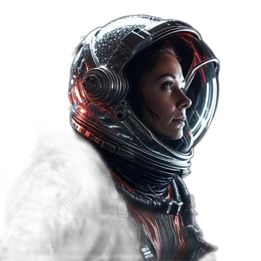 face, robot, jacket, mask, concept art, photorealistic, cyberpunk, fantasy art transparent PNG cut-out