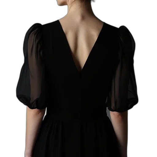 dress, jewelry, dark, monochrome transparent PNG cut-out