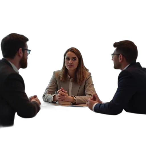 staff, woman, meeting, room transparent PNG cut-out