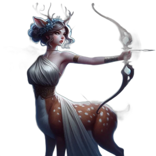 dress, staff, crown, creature, fantasy art, concept art, photorealistic, pixel art transparent PNG cut-out
