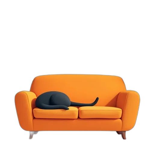 furniture, hat, animal, staff, 3d render, photorealistic, concept art, colorful transparent PNG cut-out