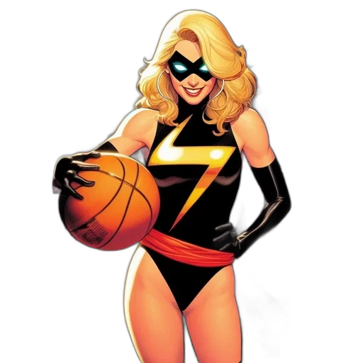 comic book art, concept art, cartoon, marvel, female, superhero, stands, amidst transparent PNG cut-out