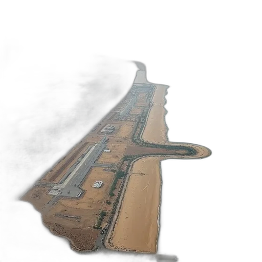 concept art, 3d render, photorealistic, fog, aerial, view, coastal, area transparent PNG cut-out