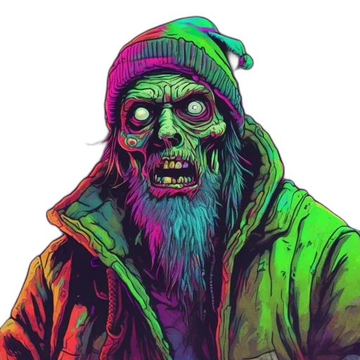 creature, face, jacket, mask, pixel art, concept art, comic book art, fantasy art transparent PNG cut-out