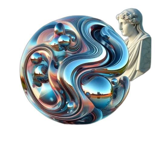 jewelry, 3d render, fantasy art, vaporwave, photorealistic, outer space, underwater, blue transparent PNG cut-out