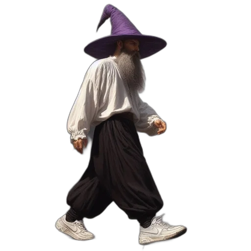 staff, hat, creature, mask, concept art, pixel art, 3d render, fantasy art transparent PNG cut-out