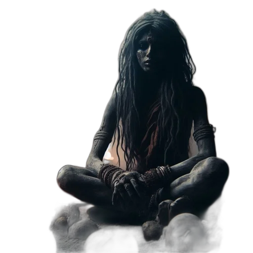 creature, face, hair, mask, concept art, photorealistic, fantasy art, comic book art transparent PNG cut-out