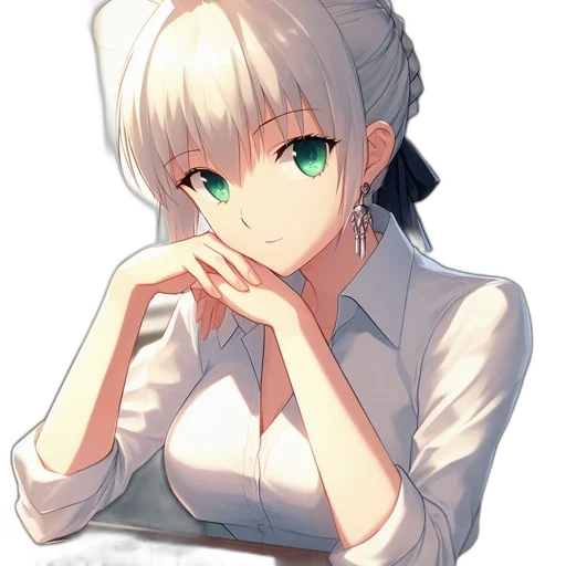 staff, face, weapon, dress, anime, pixel art, fantasy art, concept art transparent PNG cut-out