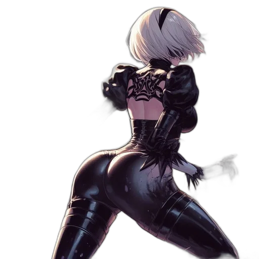 dress, robot, jacket, weapon, concept art, cyberpunk, comic book art, fantasy art transparent PNG cut-out