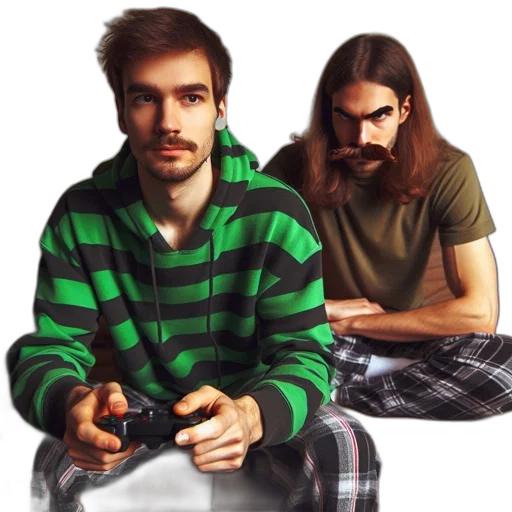 hair, furniture, face, weapon, pixel art, concept art, photorealistic, 3d render transparent PNG cut-out