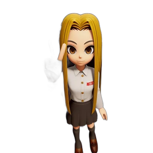 staff, hair, face, 3d render, cartoon, concept art, pixel art, inside transparent PNG cut-out