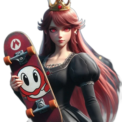 crown, hat, staff, weapon, concept art, fantasy art, 3d render, anime transparent PNG cut-out