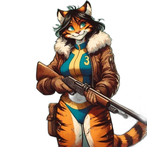 staff, jacket, sword, weapon, fantasy art, pixel art, concept art, comic book art transparent PNG cut-out