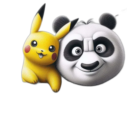 animal, 3d render, concept art, photorealistic, cartoon, monochrome, two, animated transparent PNG cut-out