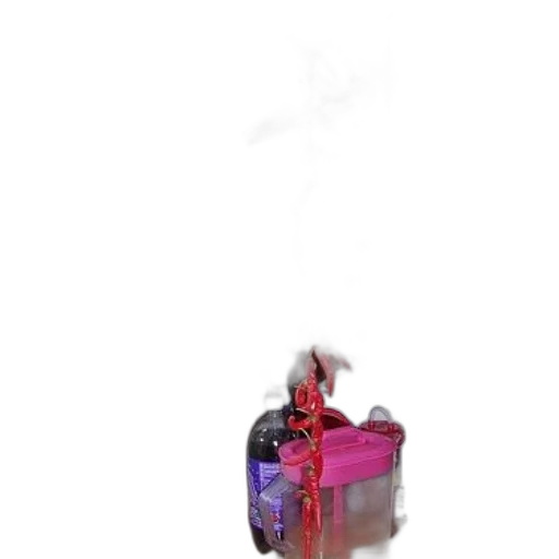 bottle, jewelry, robot, weapon, concept art, 3d render, pixel art, vaporwave transparent PNG cut-out
