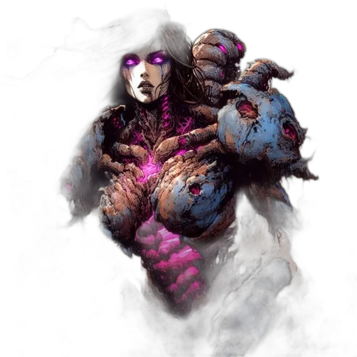 creature, dragon, mask, concept art, fantasy art, pixel art, cyberpunk, dark transparent PNG cut-out