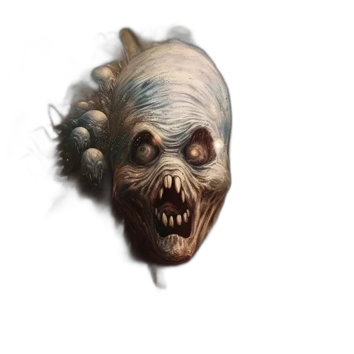 mask, creature, face, staff, concept art, fantasy art, photorealistic, 3d render transparent PNG cut-out